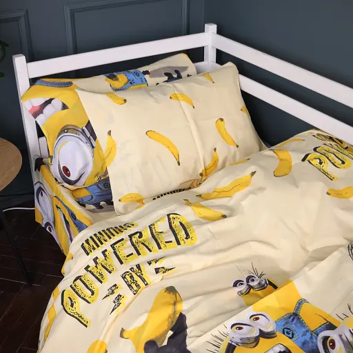 Підковдра MirSon Kids Time Minions and bananas бязь 110х140 см (2200011493244) - фото 2