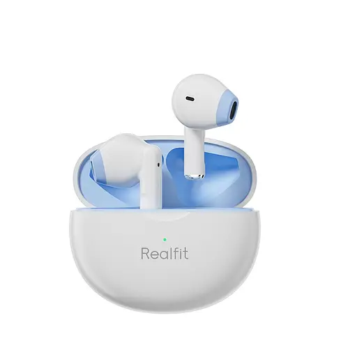 Беспроводные наушники Realfit F2 Pro, активное шумоподавление, Bluetooth 5.3, с микрофоном, белые 