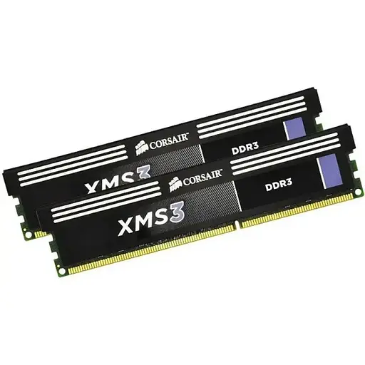 Оперативна пам'ять Corsair CMX8GX3M2A1600C11 XMS3 8GB (2x4GB) DDR3 1600 Mhz CL11 XMP Kit Б/В