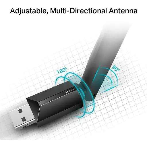 WiFi-адаптер TP-Link Archer T2U plus AC600 USB2.0 ext. ant - фото 4