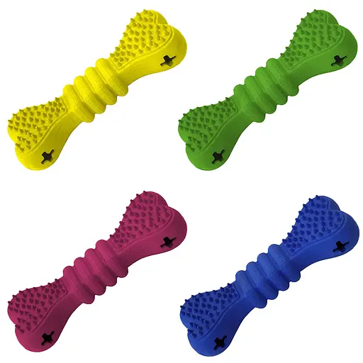 Іграшка для собак Croci Panton Кістка з натурального каучуку 15x5.4x3 см в асортименті