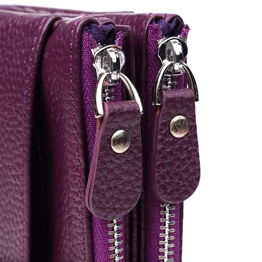 Женский кошелек из натуральной кожи Canpellini 18.59.5х2.5 см acs0029702 - фото 6