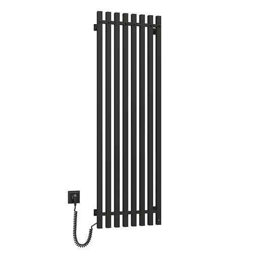 Электрический полотенцесушитель Navin Levante 450x1400 Sensor левый, черный муар 10-012033-4860, Черный матовый, Левое, Электронный - фото 3