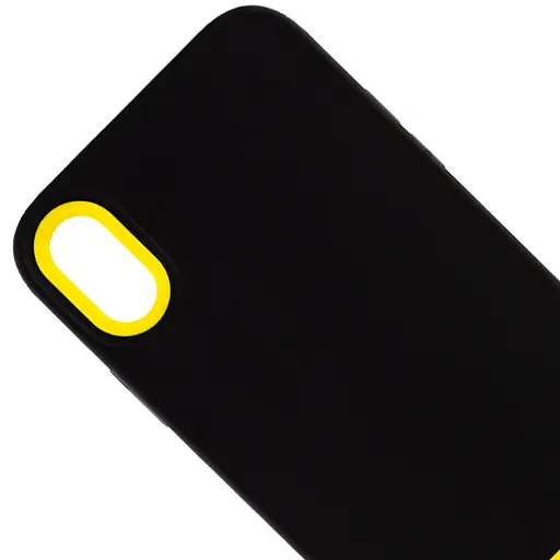 Чохол Epik TPU+PC Bichromatic для Apple iPhone X/XS 5.8 Black/Yellow - фото 2