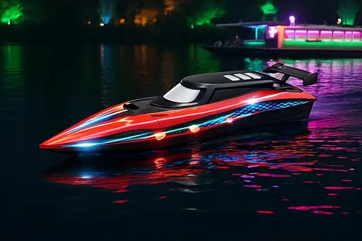 Радиоуправляемая моторная лодка с USB-зарядкой разноцветная 012815 - фото 2