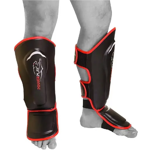 Захист гомілки та стопи Power Play 3052, Black/Red - L