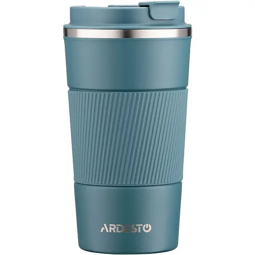 Термокружка Ardesto Urban 500 мл нержавеющая сталь темно-синяя - фото 2