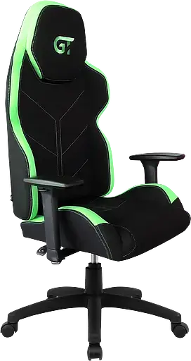 Геймерское кресло GT Racer черное с зеленым (X-2692 Black/Green) - фото 2