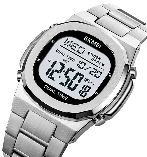 Наручний годинник чоловічий Skmei 2004 Silver White, 2004SIWT (18463) - фото 2