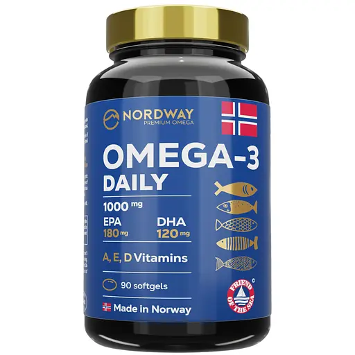 Nordway OMEGA-3 Daily 1000 мг у м'яких капсулах №90