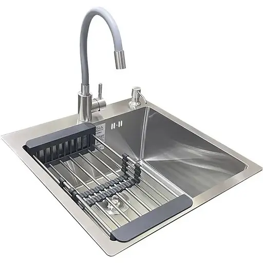 Комплект мойка + смеситель Romzha Arta U-450S (C) - фото 5