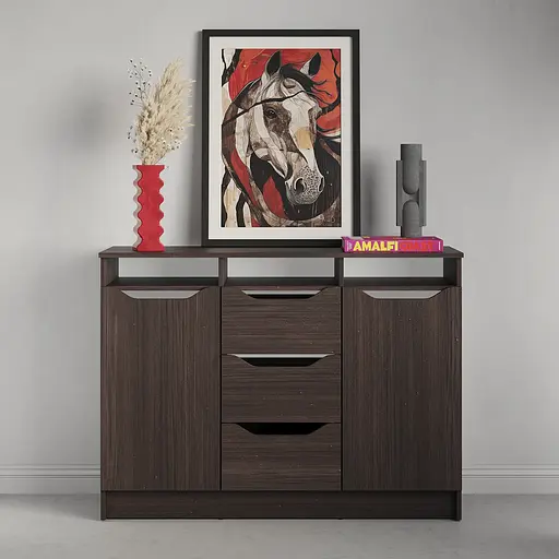 Комод в гостиную MebelStar 1200 Лилу 121x40x89 см Дуб ристрето (MBS-1334) - фото 2