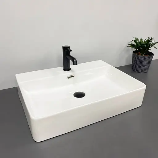 Умивальник VBI Bitonto M white накладний підвісний VBI-015701, Білий - фото 5