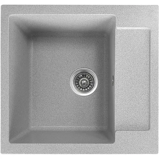 Гранітна кухонна мийка Romzha Janta 52 Seda (602) з крилом - фото 1