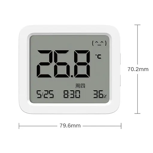 Термогігрометр Xiaomi Mijia Smart Thermometer and Hygrometer 3 (MJWSD05MMC) білий [80896] - фото 3