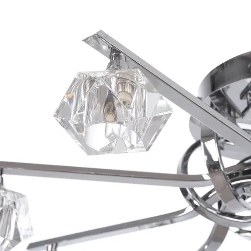 Люстра потолочная Brille галогенная G9 40W CH (BR-372C/8) - фото 3