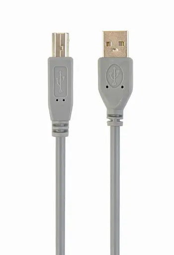 Кабель USB 2.0 AM – USB BM, 1.8 м, Grey, Cablexpert (CCP-USB2-AMBM-6G) - фото 1