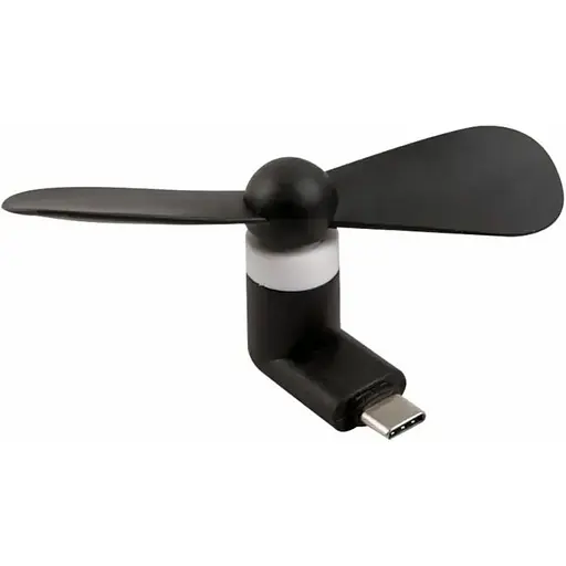 Вентилятор мобильный Type-C черный - фото 1