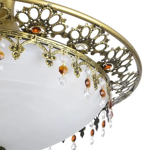 Люстра стельова Brille класична E27 60W PB G (BR-02 278C/3) - фото 3