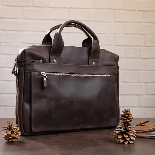 Чоловіча шкіряна сумка SHVIGEL 41х30х7-10 см sum0012574 - фото 5