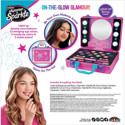 Набор детской косметики Cra-Z-Art Light-Up Beauty Studio зеркало с подсветкой (17362CRA) - фото 5