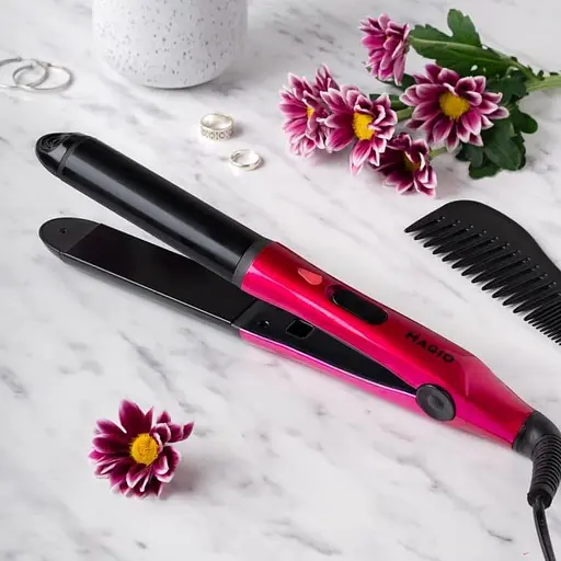 Випрямляч для волосся Magio MG-678 керамічний 2 в 1 - фото 4