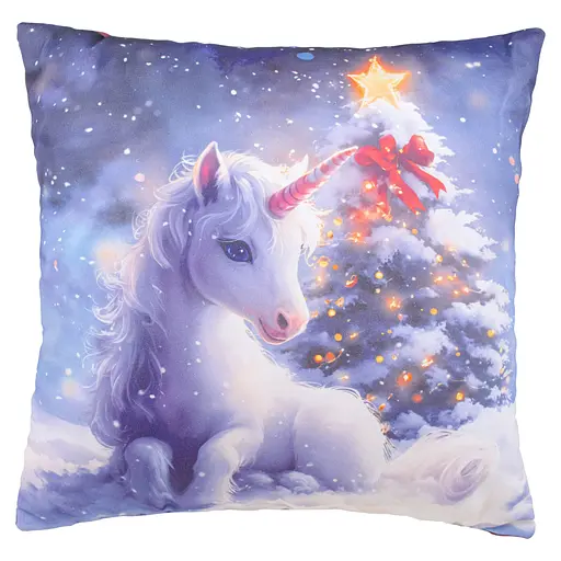 Подушка декоративна Home Line Єдиноріг під Ялинку 40х40 см (197708)