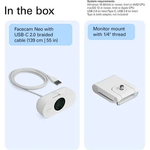 Веб-камера Elgato Facecam Neo (10WAE9901) - фото 12