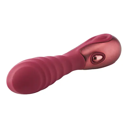 Вібратор Dreamtoys Dinky Jody F 12 см бордовий - фото 4