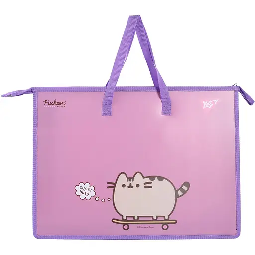 Папка-портфель Yes А3 Pusheen з тканинними ручками (492280)