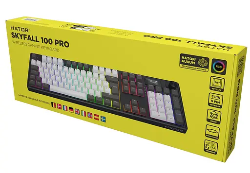 Клавиатура HATOR Skyfall 100 PRO Wireless Silent Switches Grey Black UK-ISO (HTK4100EU) - фото 7