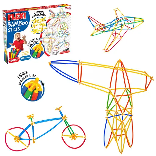 Конструктор-соломинки Dede Транспорт 300 елементів (3679) - фото 3