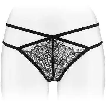 Трусики-стринги Fashion Secret MYLENE Black с двойной линией бедра S/M/L