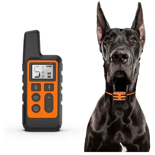 Электроошейник для собак Pet DTC-500 дрессировочный водонепроницаемый дальность до 500 метров оранжевый - фото 2