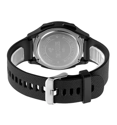 Чоловічий спортивний наручний годинник Skmei 1893 (Чорний з чорним циферблатом) - фото 3