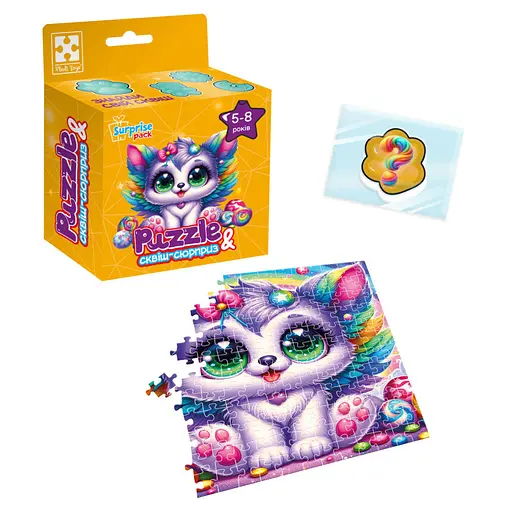 Детские пазлы с сюрпризом Котенок с крыльями VT8030-11, 180 деталей - фото 2