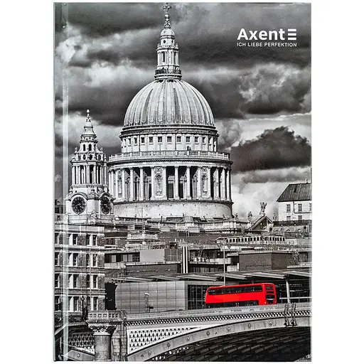 Книга записная Axent R&B Bus А5 в клеточку 96 листов (8457-8-A)