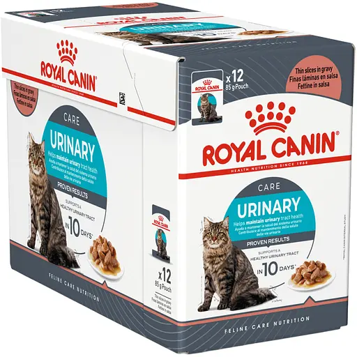 Влажный корм для взрослых кошек, способствующий поддержанию здоровья мочевыделительной системы Royal Canin Urinary Care кусочки в соусе 1.02 кг (12 шт. х 85 г)