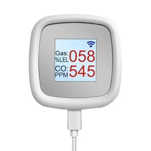 Wi-Fi датчик Nectronix GLD-20 утечки природного газа + угарного газа 2 в 1 с экраном и сиреной