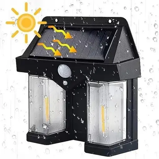 Ліхтар на сонячній батареї з датчиком руху — Solar Wall Lamp CB-228 - фото 4