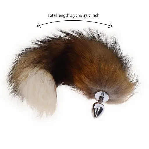 Анальна пробка з хвостом Taboom Foxtail Buttplug 50 см (мульті) - фото 3