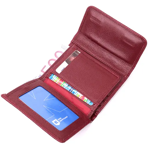 Кожаный женский кошелек ST Leather 11.7х9.5х2 см acs0028389 - фото 5