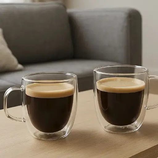 Набор чашек Magio MG-1296 с двойными стенками 300 мл 2 шт. (1296MG) - фото 2