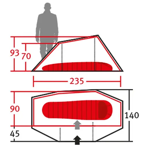 Палатка Wechsel Aurora 1 TL Laurel Oak (231065) (DAS301046) - фото 4