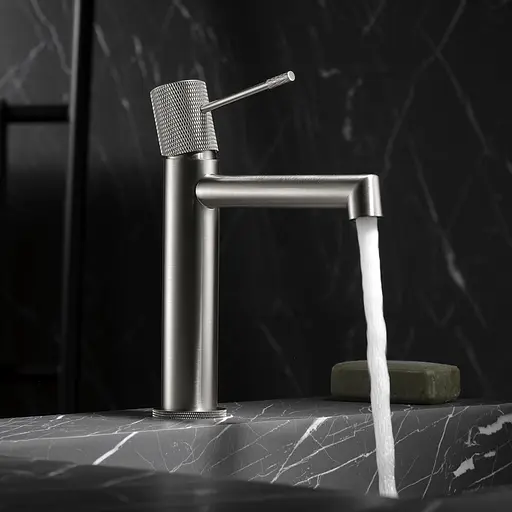 Смеситель для умывальника Imex Line матовый никель BDD038-1NQ Шлифованный черный хром - фото 2