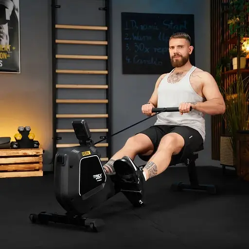 Гребний тренажер Trex Sport TX-580RM Rein чорний - фото 7