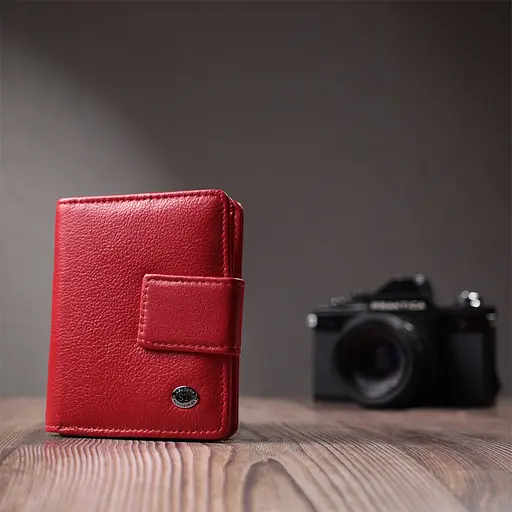 Кожаный женский кошелек ST Leather 10х11.5х2.5 см acs0029428 - фото 10