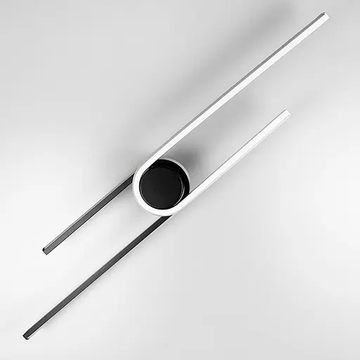 Настінний LED світильник білий з чорним Line F WM 30-800 BK - фото 4