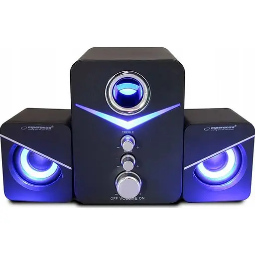 Акустическая система Esperanza 2.1 Cancan Speakers EP153 USB-C (EP153) - фото 2