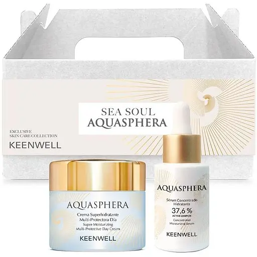 Набір для обличчя Keenwell Sea Soul Aquasphera зволожуючий: крем + сироватка